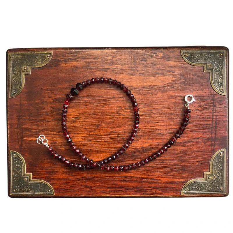 Red Vintage Beaded Necklace