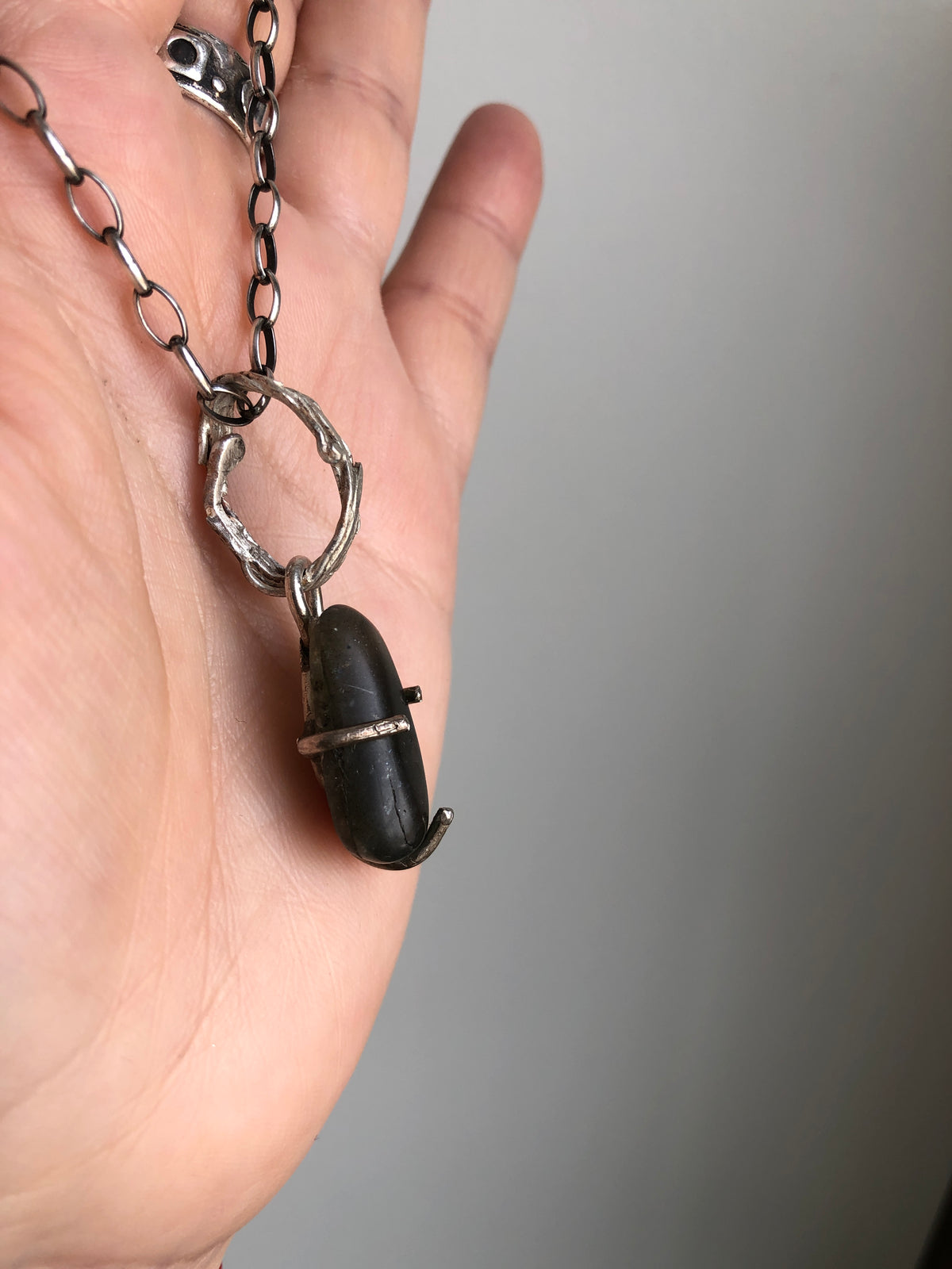 Labradorite and 925 Silver Pendant