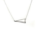 925 Silver Pyramid Pendant Necklace
