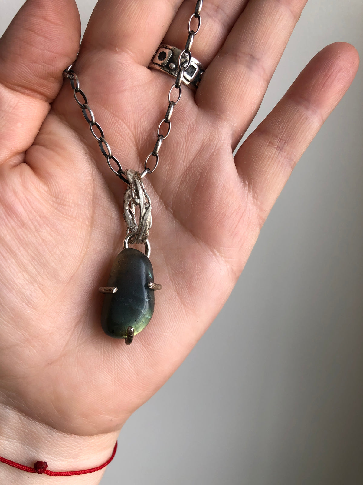 Labradorite and 925 Silver Pendant