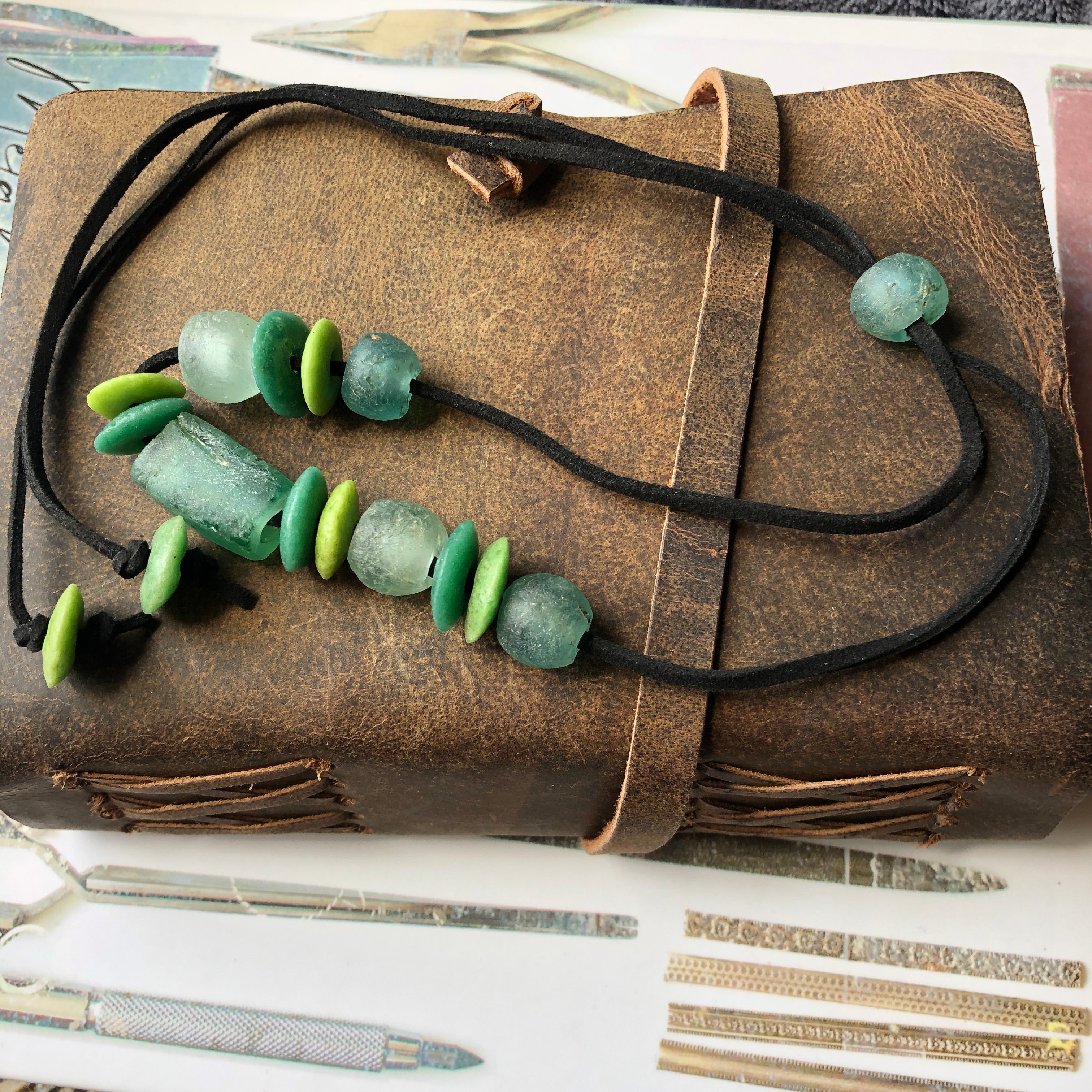 Sea Glass Beaded Necklace
