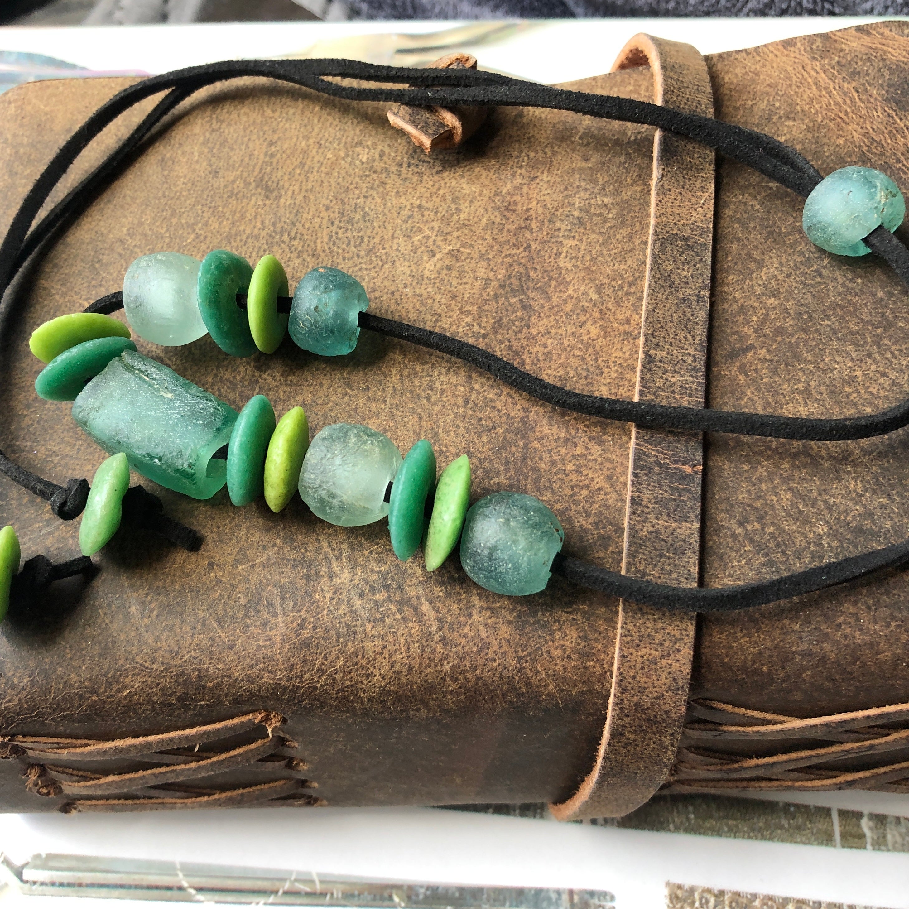 Sea Glass Beaded Necklace