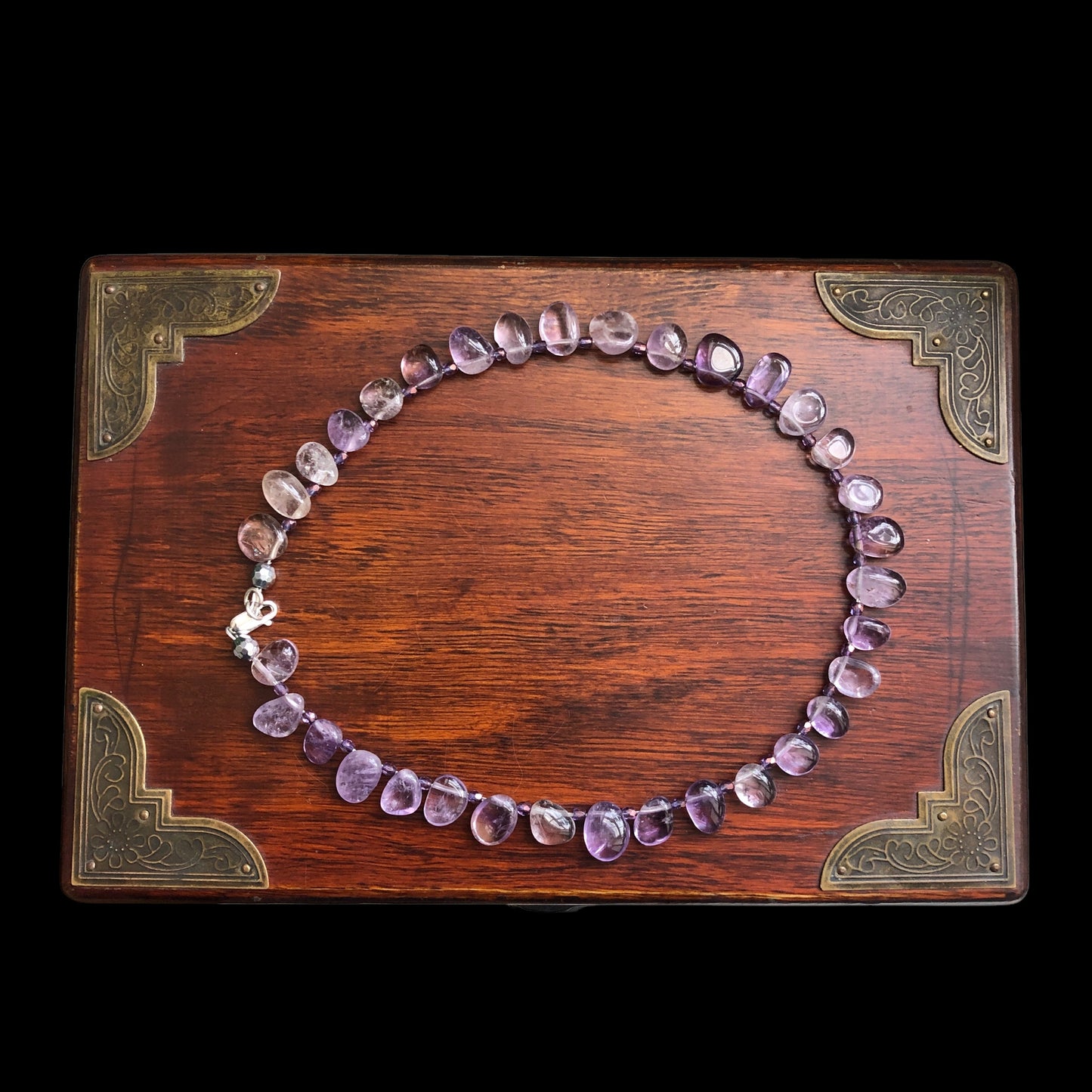 Amethyst and Crystal Beaded Necklace