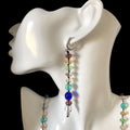Colourful Crystals Beaded Earring
