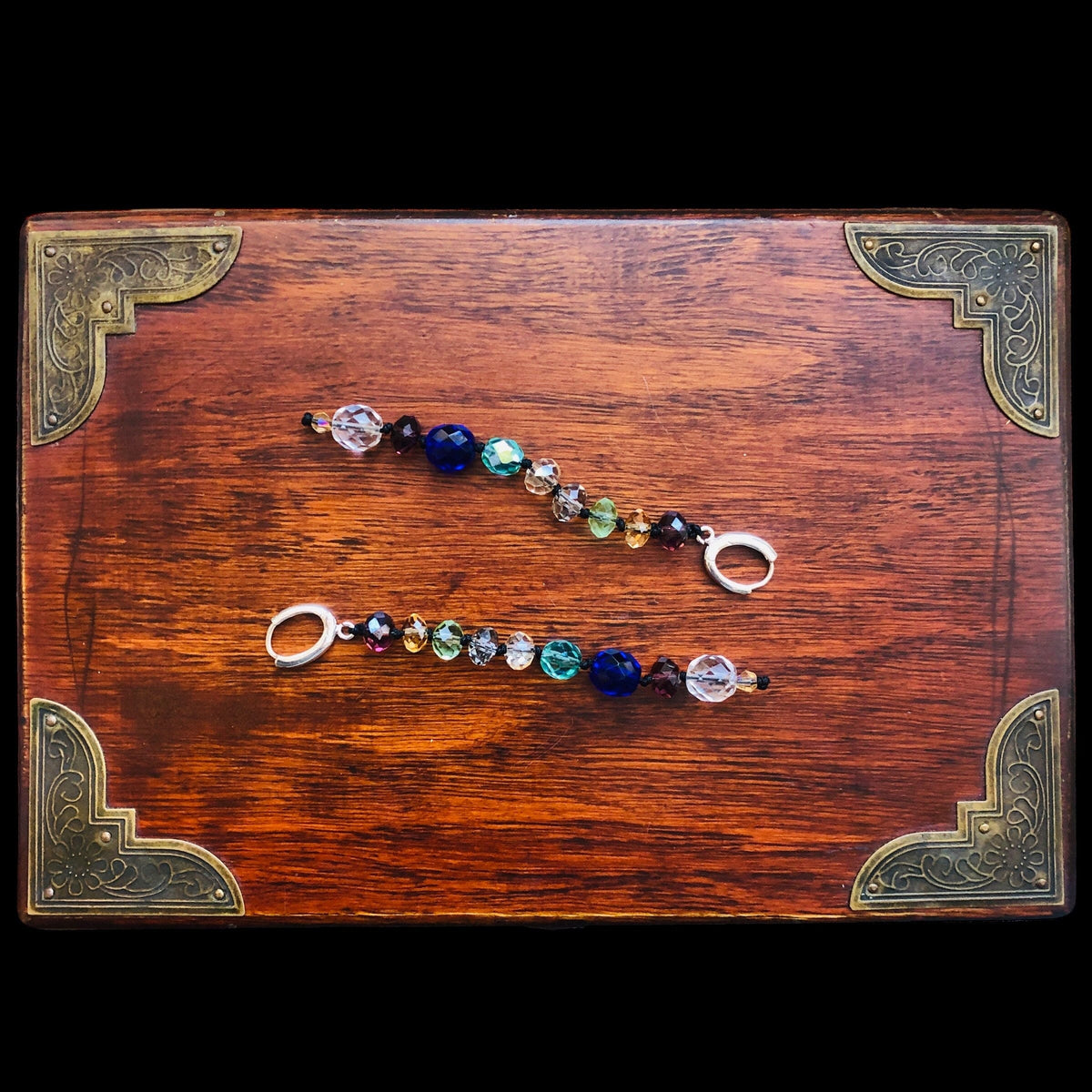 Colourful Crystals Beaded Earring