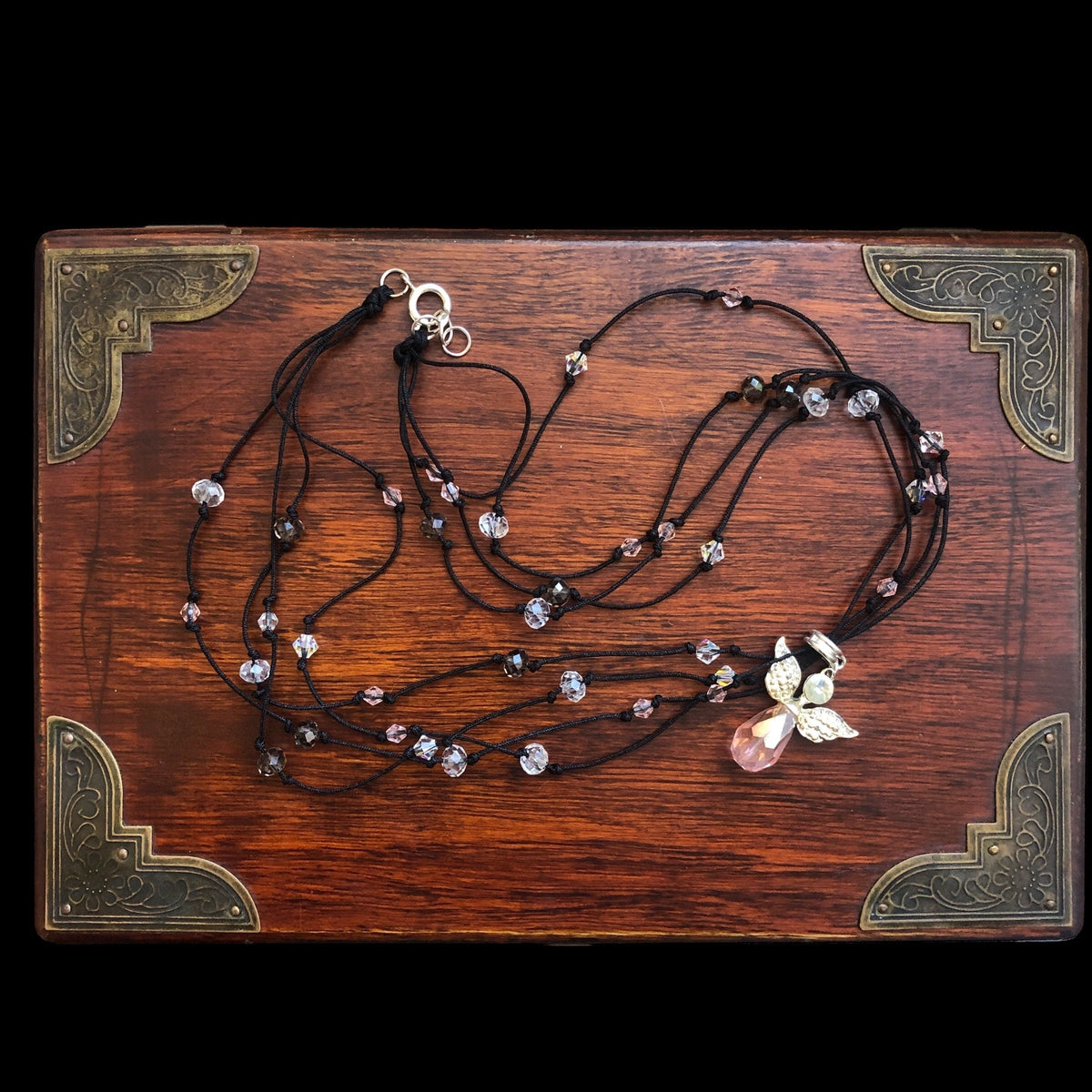 Crystal Angel Beaded Necklace