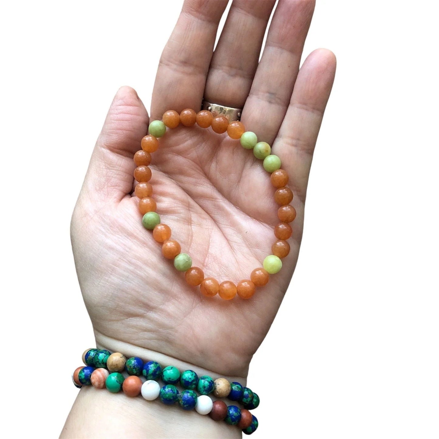 Handmade Aventurine Beaded Bracelet