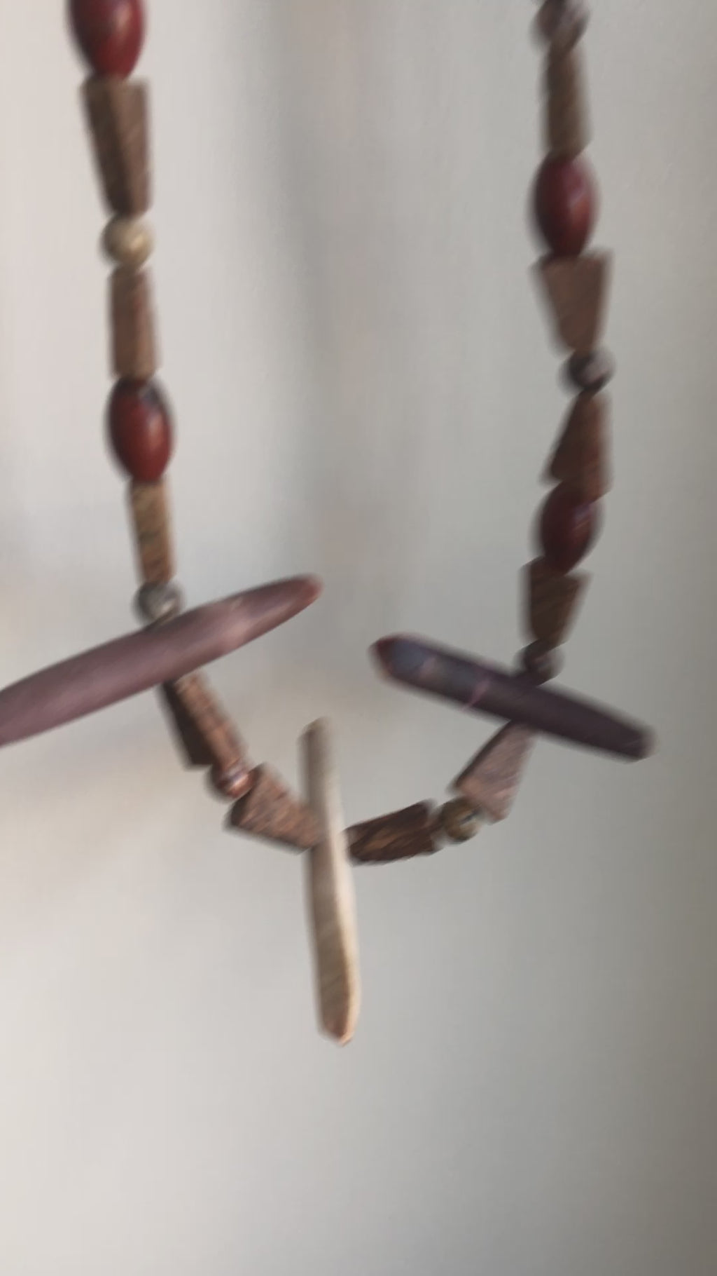 Sea Urchins and Jasper Beaded Necklace