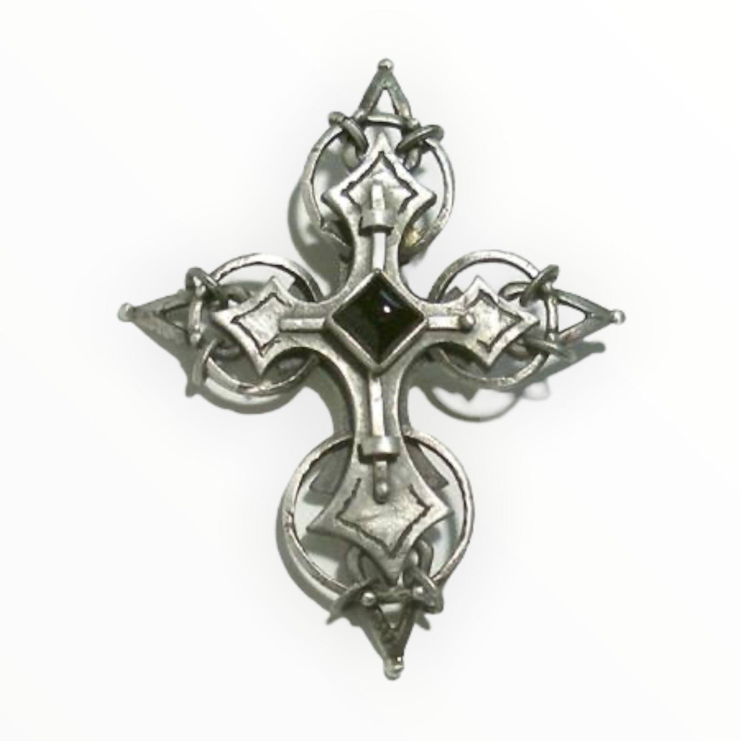 Celtic Cross Silver And Black Onyx Pendant BLITZ