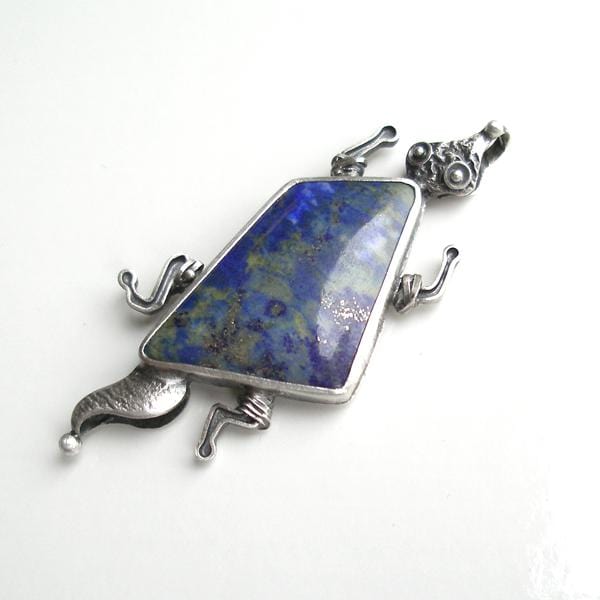 Creature Silver Pendant With Lapis Lazuli BLITZ