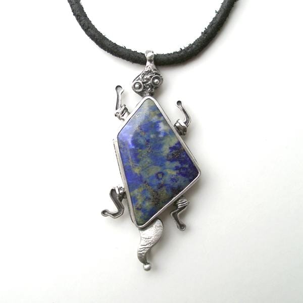 Creature Silver Pendant With Lapis Lazuli BLITZ
