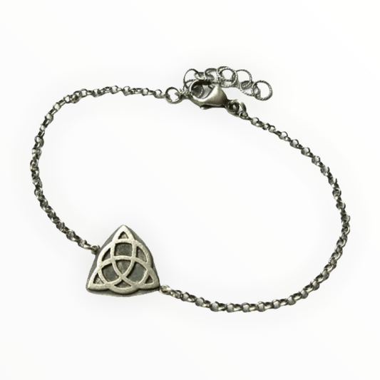 Triquetra Symbol Silver Chain Bracelet BLITZ